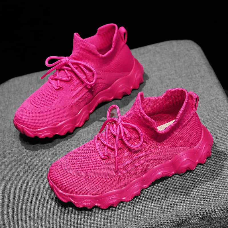 Women's Ultra-Comfort Breathable Lace-Up Knit Sneakers