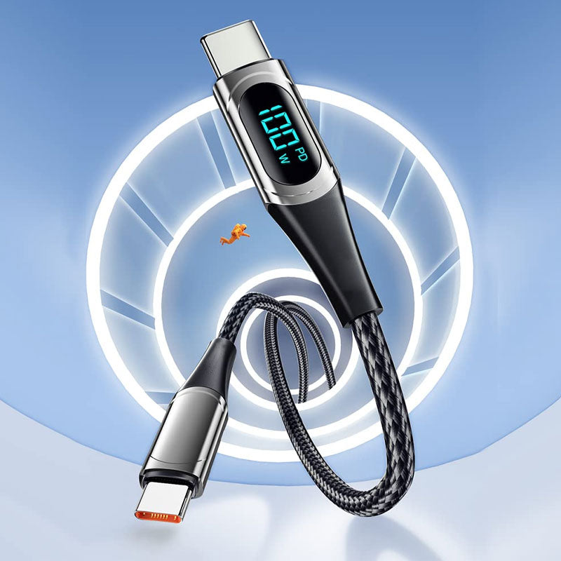 PD 100W Fast-charging and Fast-transmission Data Cable with Digital Display