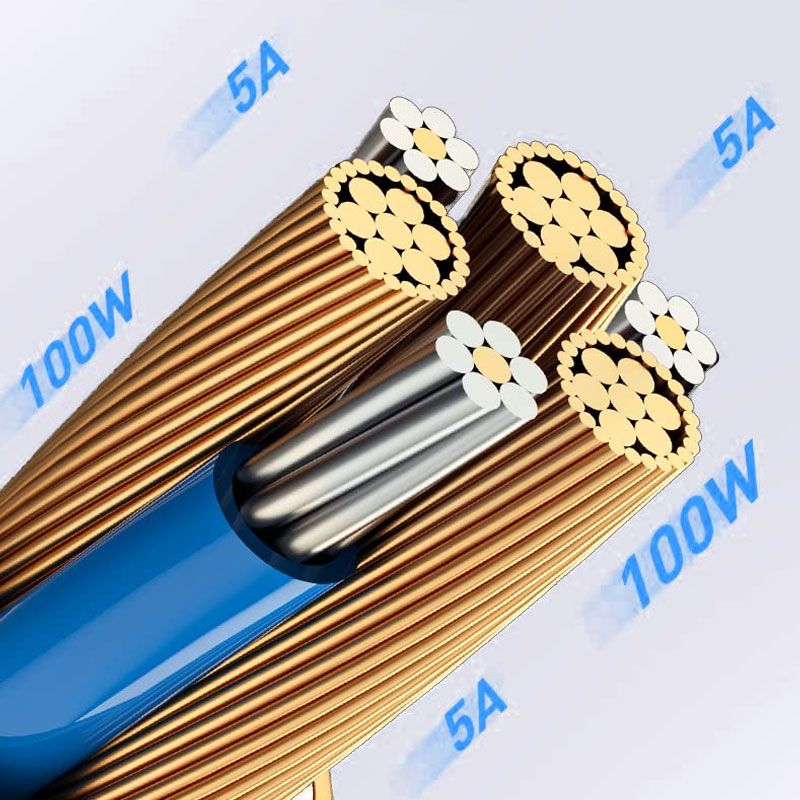 PD 100W Fast-charging and Fast-transmission Data Cable with Digital Display