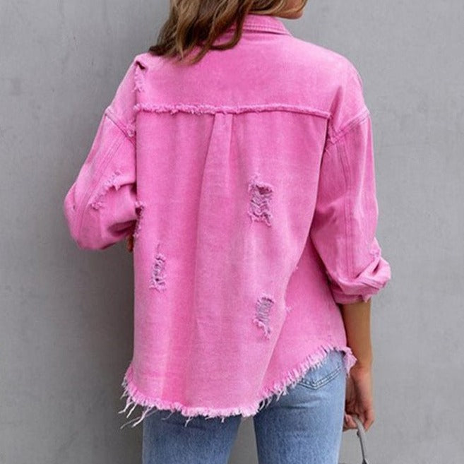 🎁Hot Sale 42% OFF⏳Relaxed Fit Denim Style Jacket