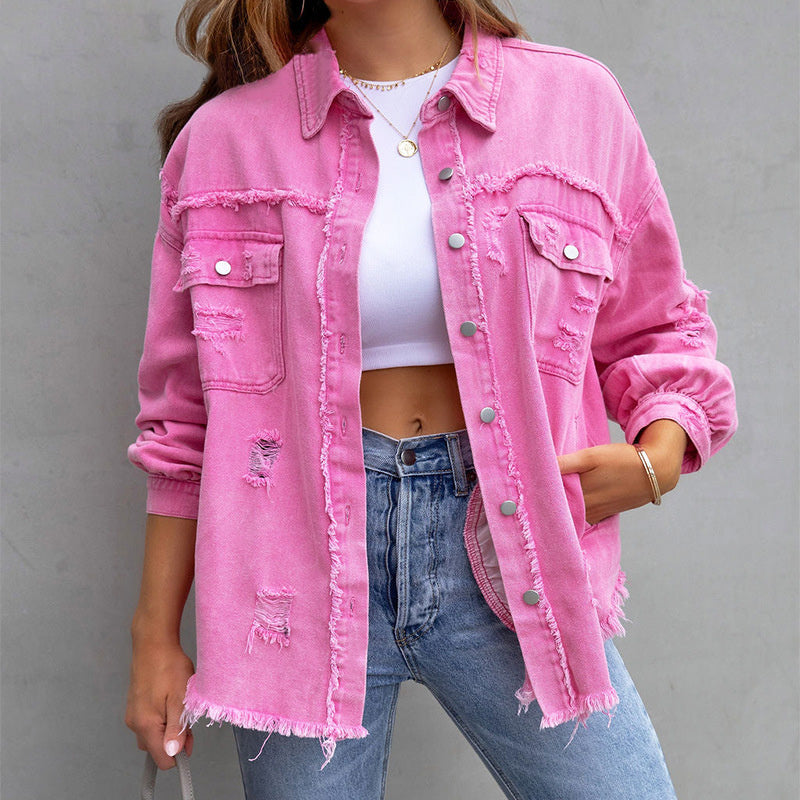 🎁Hot Sale 42% OFF⏳Relaxed Fit Denim Style Jacket