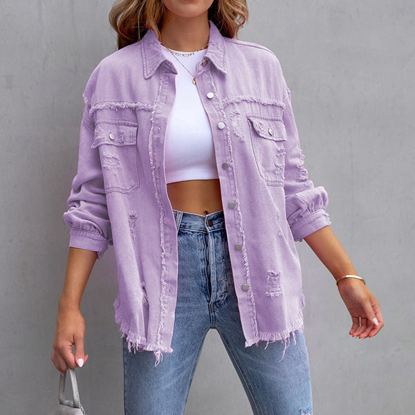 🎁Hot Sale 42% OFF⏳Relaxed Fit Denim Style Jacket