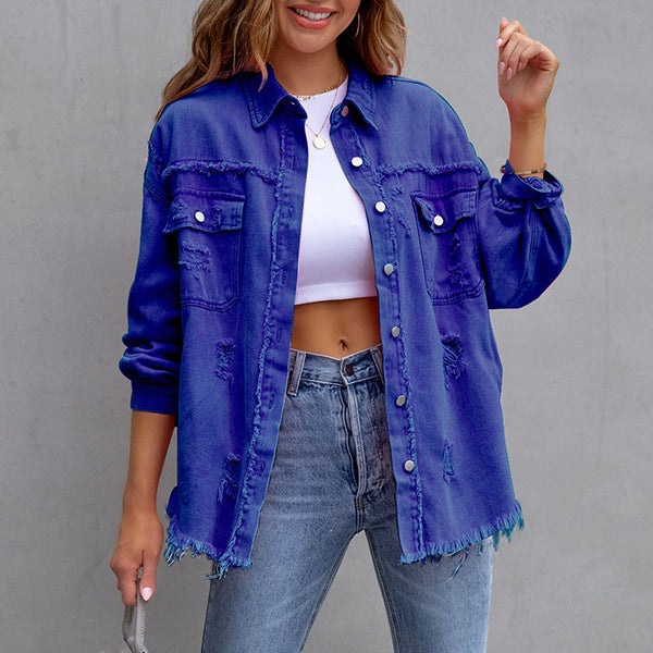 🎁Hot Sale 42% OFF⏳Relaxed Fit Denim Style Jacket
