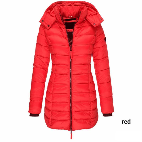 Winter women's mid-length padded jacket warm hooded jacket【FREE SHIPPING】