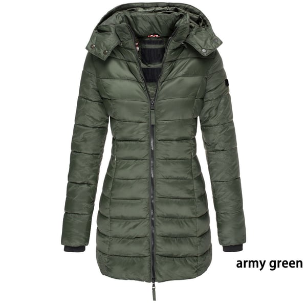 Winter women's mid-length padded jacket warm hooded jacket【FREE SHIPPING】