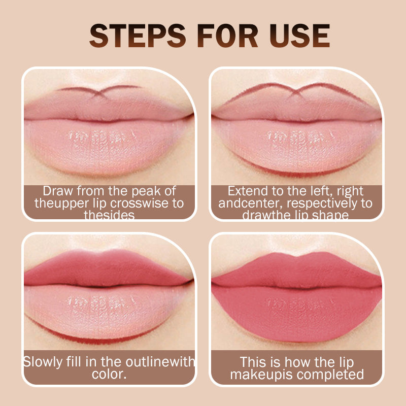 Long-Lasting Double Head Lipstick & Lip Liner