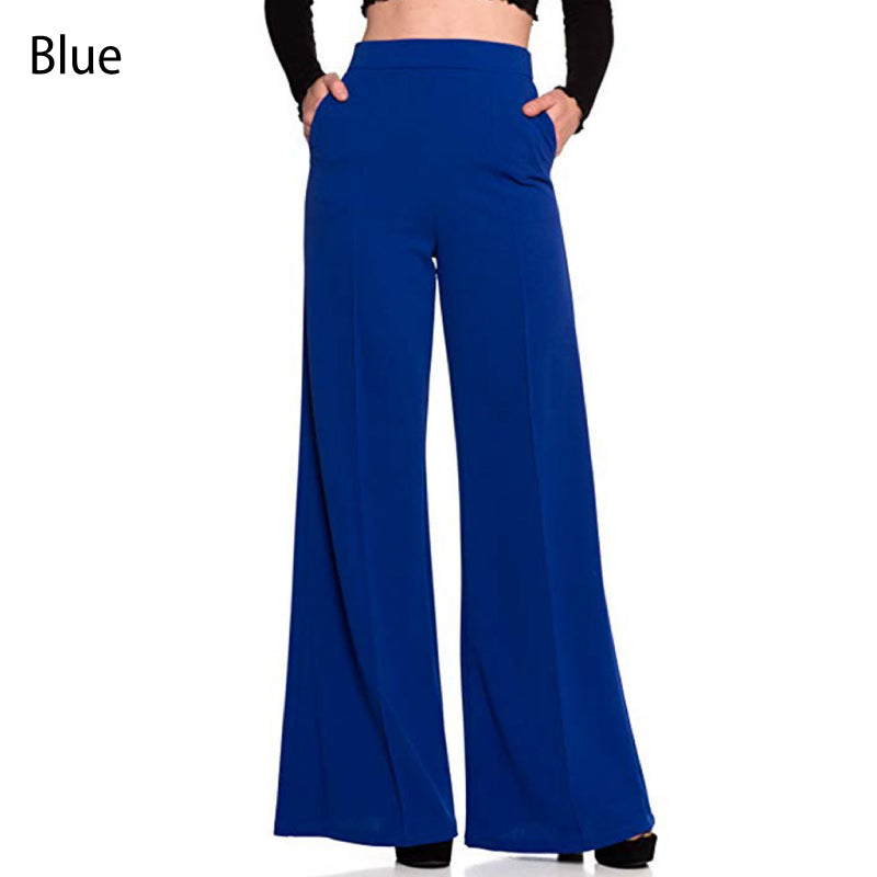 Women’s Elegant High-Waisted Wide-Leg Palazzo Pants