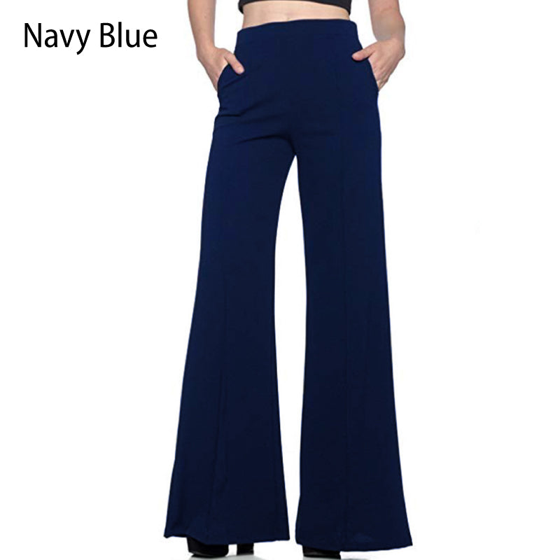 Women’s Elegant High-Waisted Wide-Leg Palazzo Pants