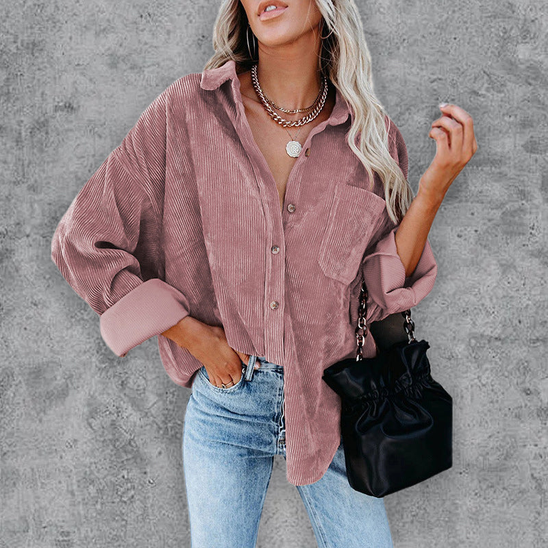 Women's Autumn Casual Long Sleeve Button Down Shirt