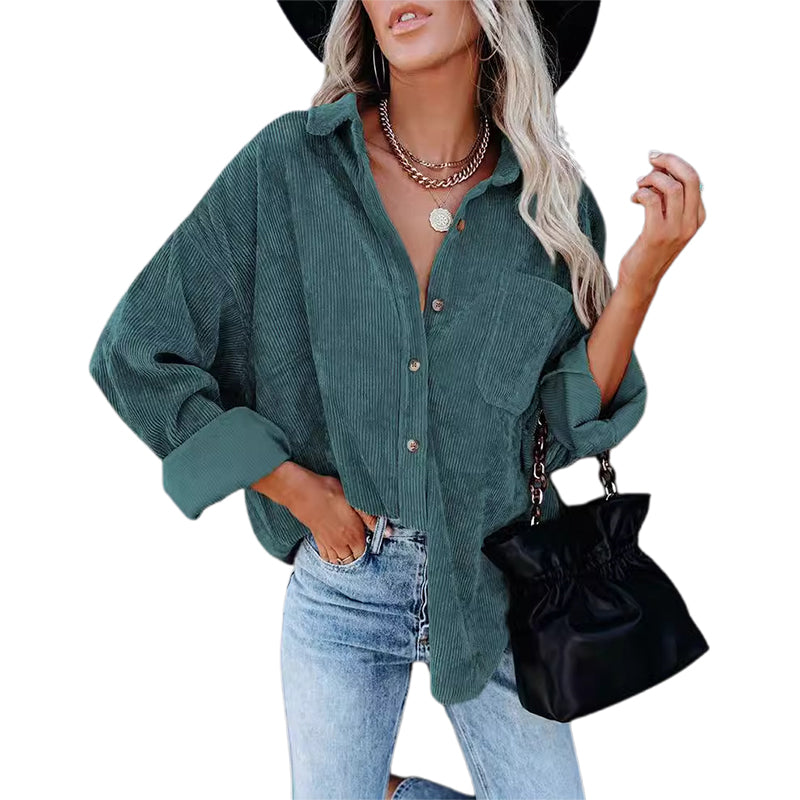 Women's Autumn Casual Long Sleeve Button Down Shirt