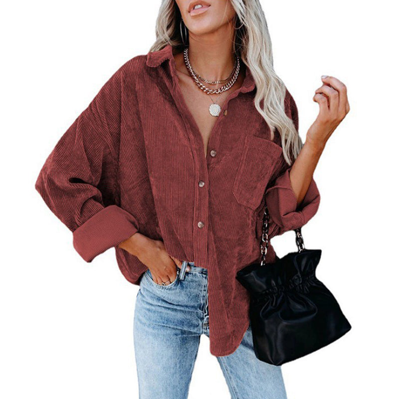 Women's Autumn Casual Long Sleeve Button Down Shirt