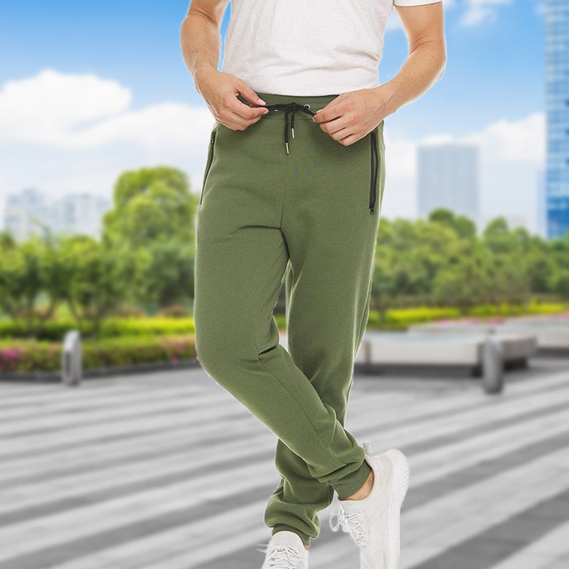 Casual Soft Solid Color Drawstring Pants