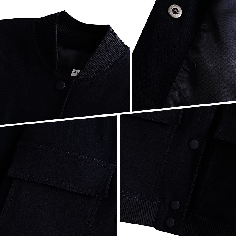 Women's Button Down Short Jacket with Pockets