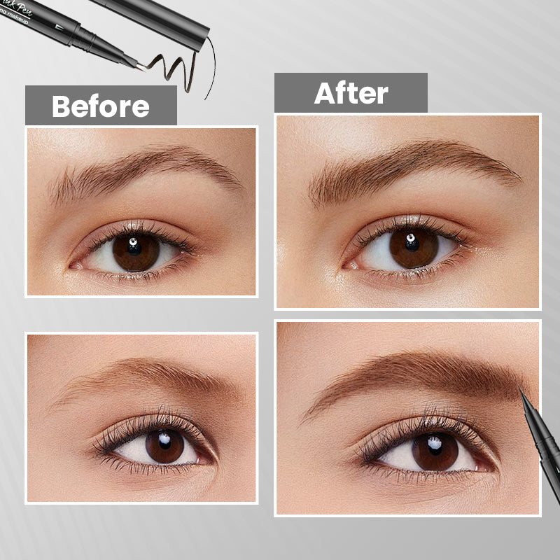 š„Limited Time Sale - Buy 3 Get 5 Freeš„ 2 in 1 Liquid Eyebrow Pen - Waterproof & Sweatproof
