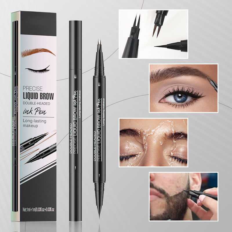 š„Limited Time Sale - Buy 3 Get 5 Freeš„ 2 in 1 Liquid Eyebrow Pen - Waterproof & Sweatproof