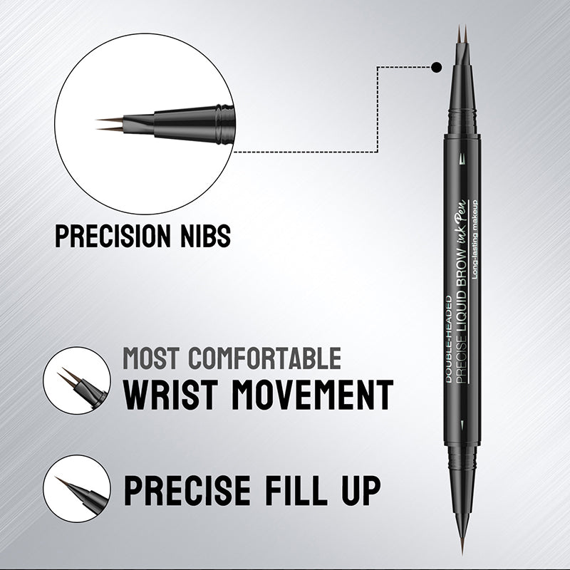š„Limited Time Sale - Buy 3 Get 5 Freeš„ 2 in 1 Liquid Eyebrow Pen - Waterproof & Sweatproof