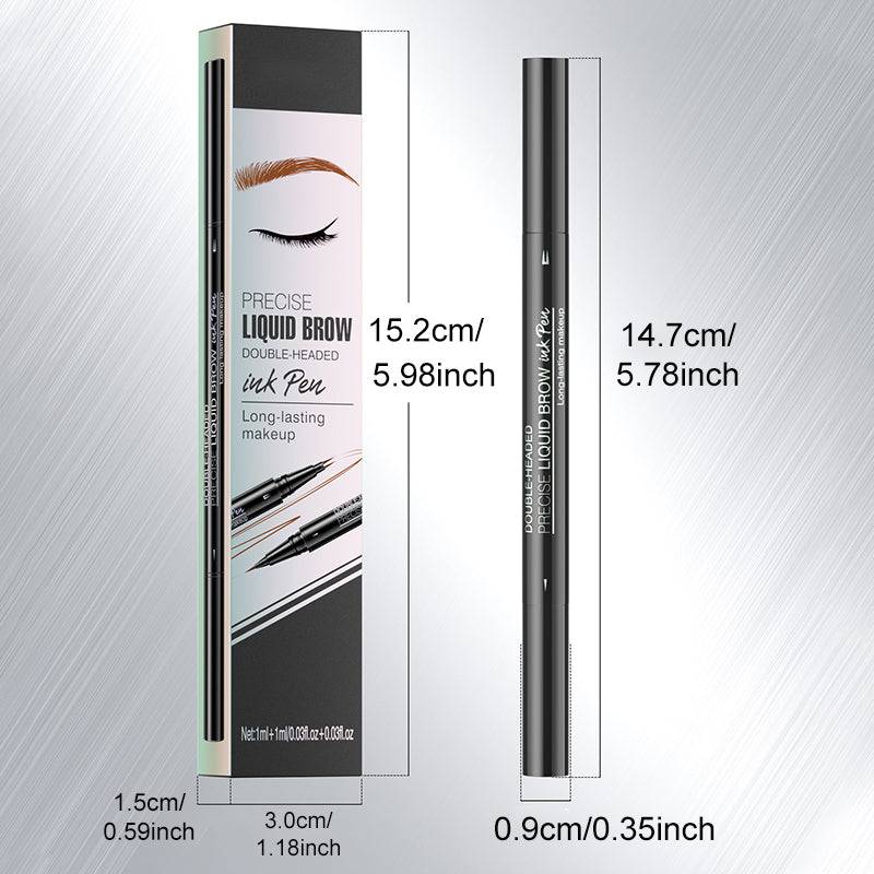 š„Limited Time Sale - Buy 3 Get 5 Freeš„ 2 in 1 Liquid Eyebrow Pen - Waterproof & Sweatproof