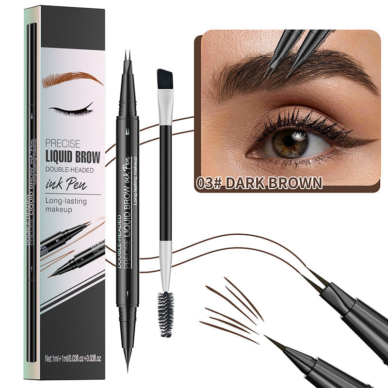 š„Limited Time Sale - Buy 3 Get 5 Freeš„ 2 in 1 Liquid Eyebrow Pen - Waterproof & Sweatproof