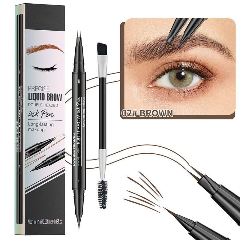 š„Limited Time Sale - Buy 3 Get 5 Freeš„ 2 in 1 Liquid Eyebrow Pen - Waterproof & Sweatproof