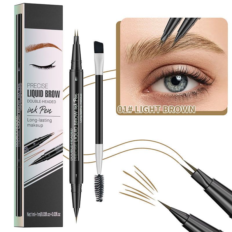 š„Limited Time Sale - Buy 3 Get 5 Freeš„ 2 in 1 Liquid Eyebrow Pen - Waterproof & Sweatproof