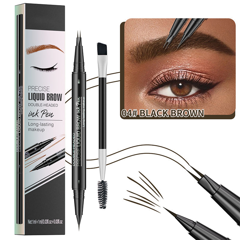 š„Limited Time Sale - Buy 3 Get 5 Freeš„ 2 in 1 Liquid Eyebrow Pen - Waterproof & Sweatproof