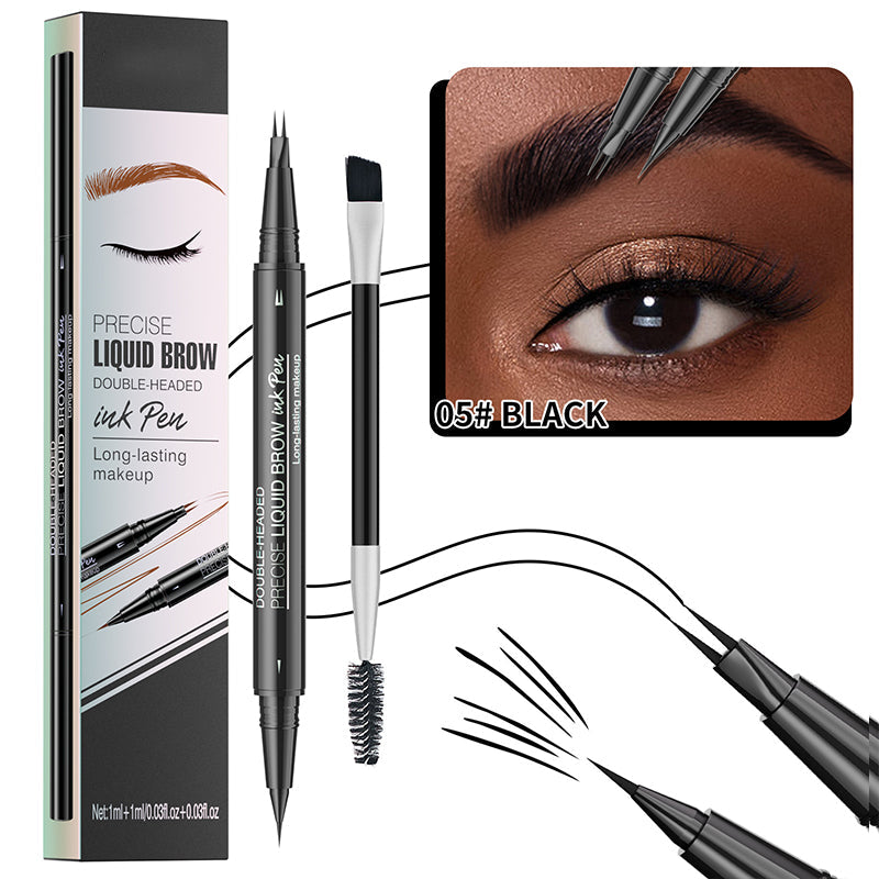 š„Limited Time Sale - Buy 3 Get 5 Freeš„ 2 in 1 Liquid Eyebrow Pen - Waterproof & Sweatproof