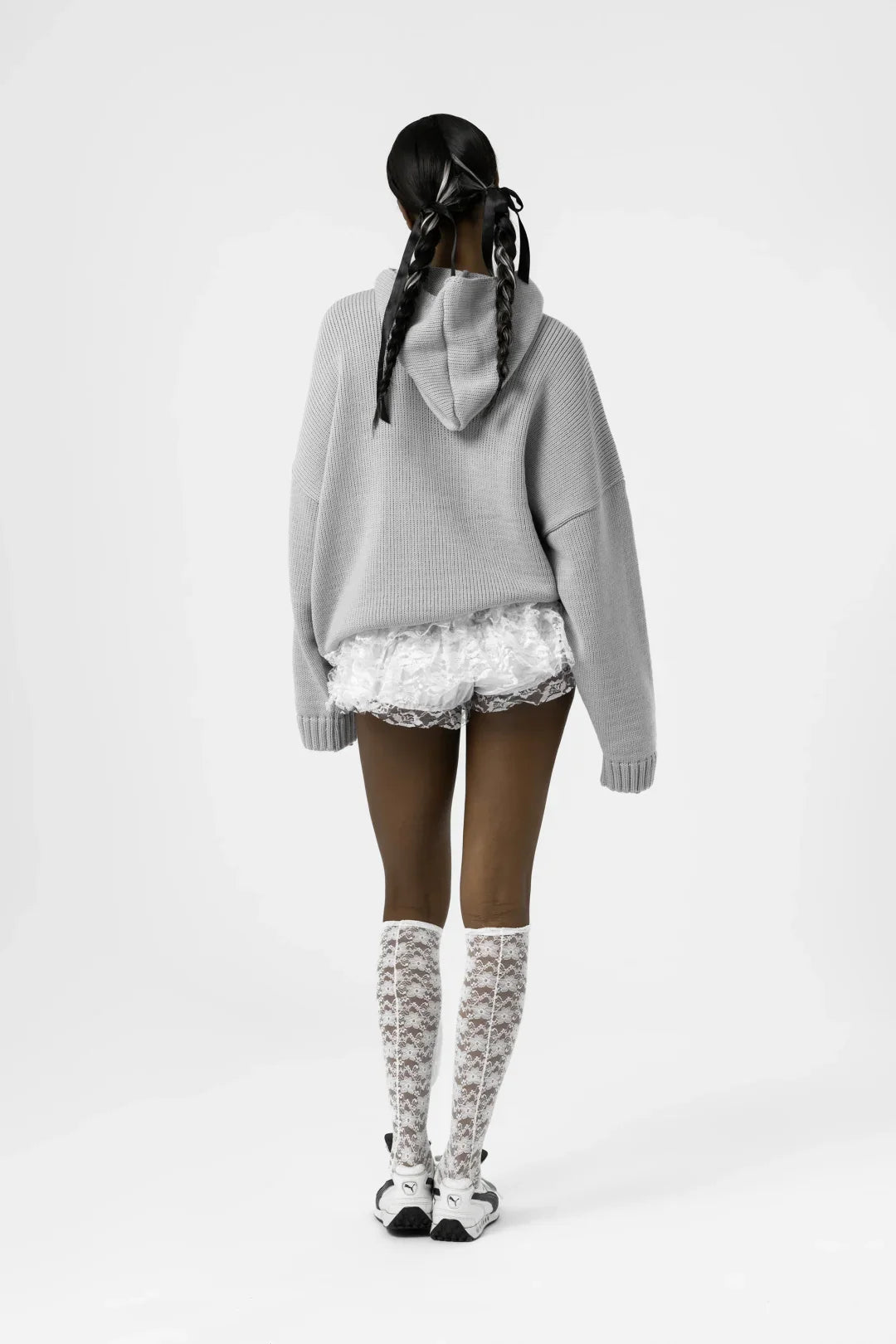 S Embossing Knitting Hoodies