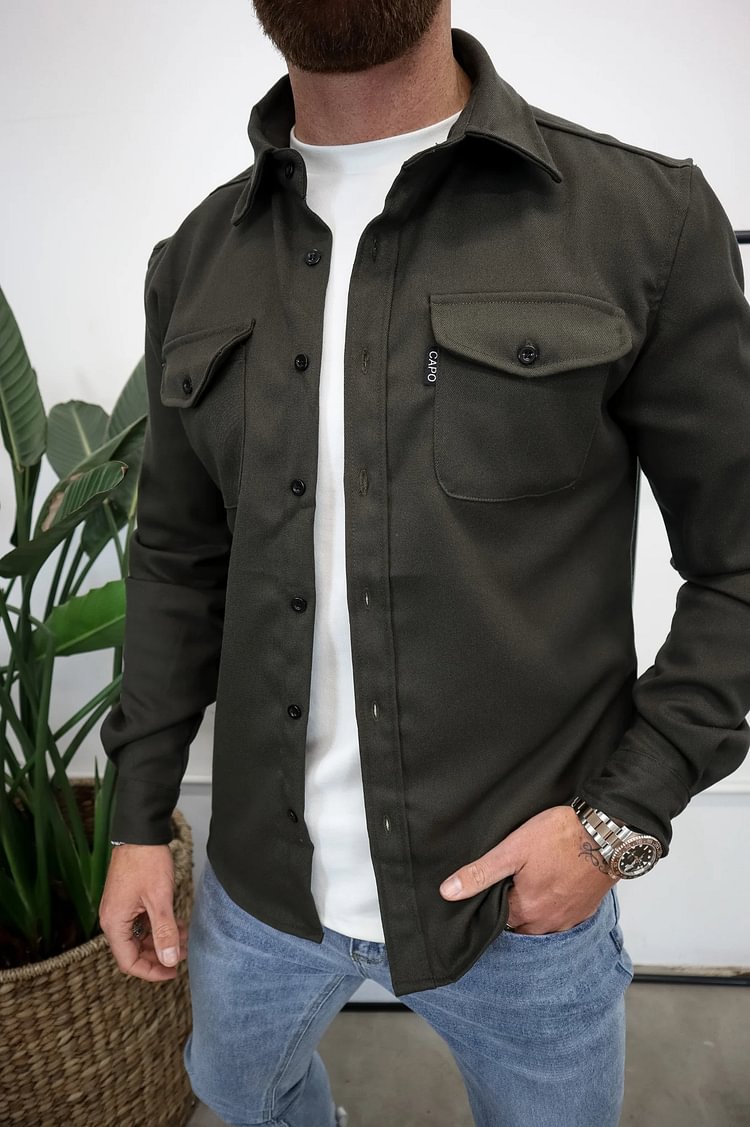 Button Down Shirt Jacket