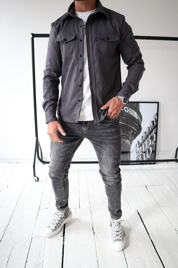 Button Down Shirt Jacket