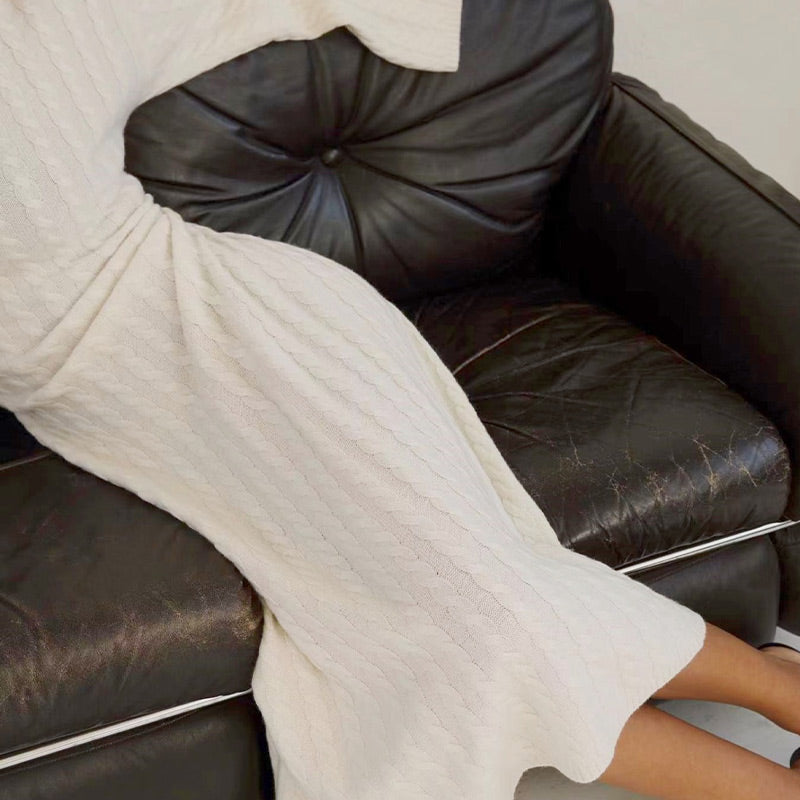 🍁Autumn New Releases 49% off🍁Oversized Sweater Dress with Cable Knit