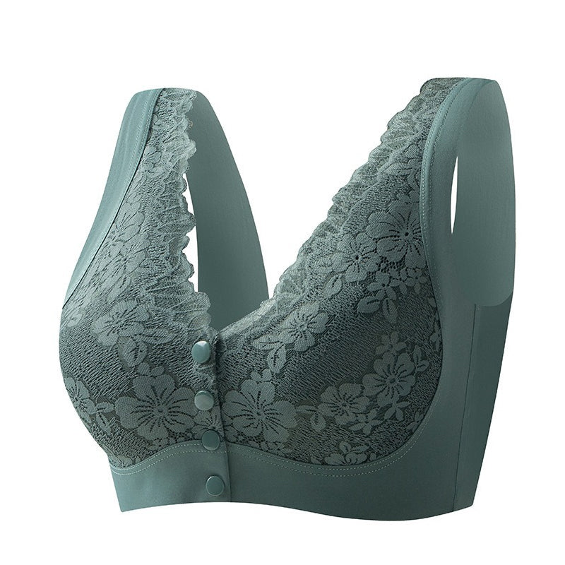 💕Buy 2 get 1 free-3PCS🥰Women's Wide-Strap Wire-Free Front Closure Bra