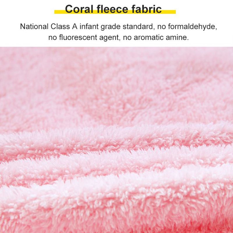 Faux Coral Fleece Absorbent Bath Towel - Nice Gift