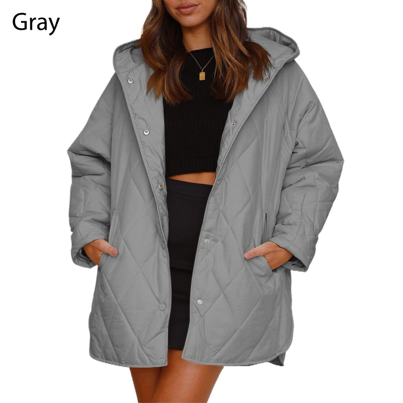 🌸Autumn sale🌸Limited time 40% DISCOUNT💕Women's Winter Trendy Lightweight Hooded Quilted Jacket