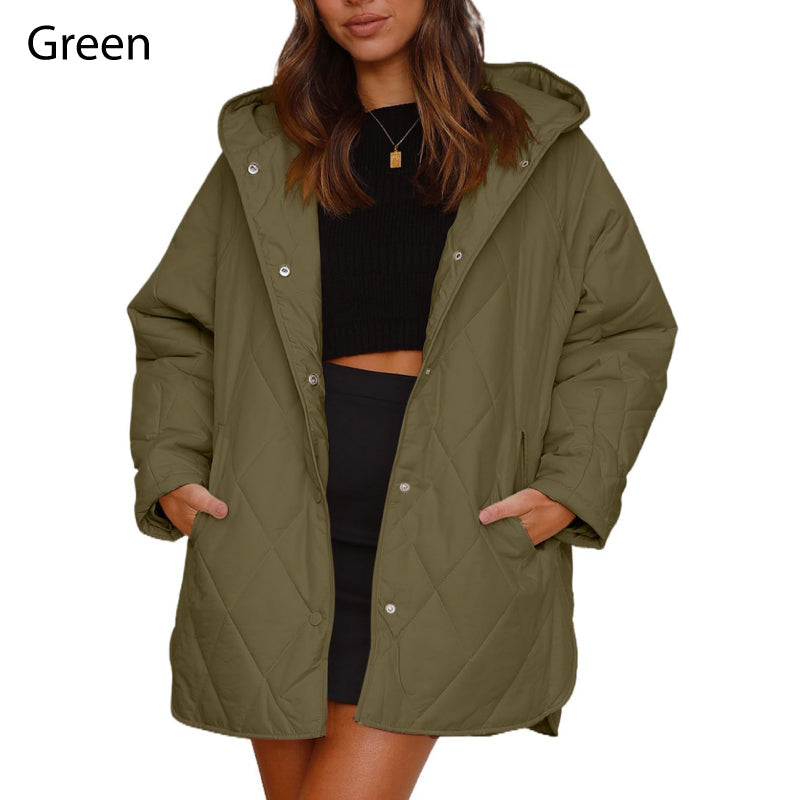 🌸Autumn sale🌸Limited time 40% DISCOUNT💕Women's Winter Trendy Lightweight Hooded Quilted Jacket