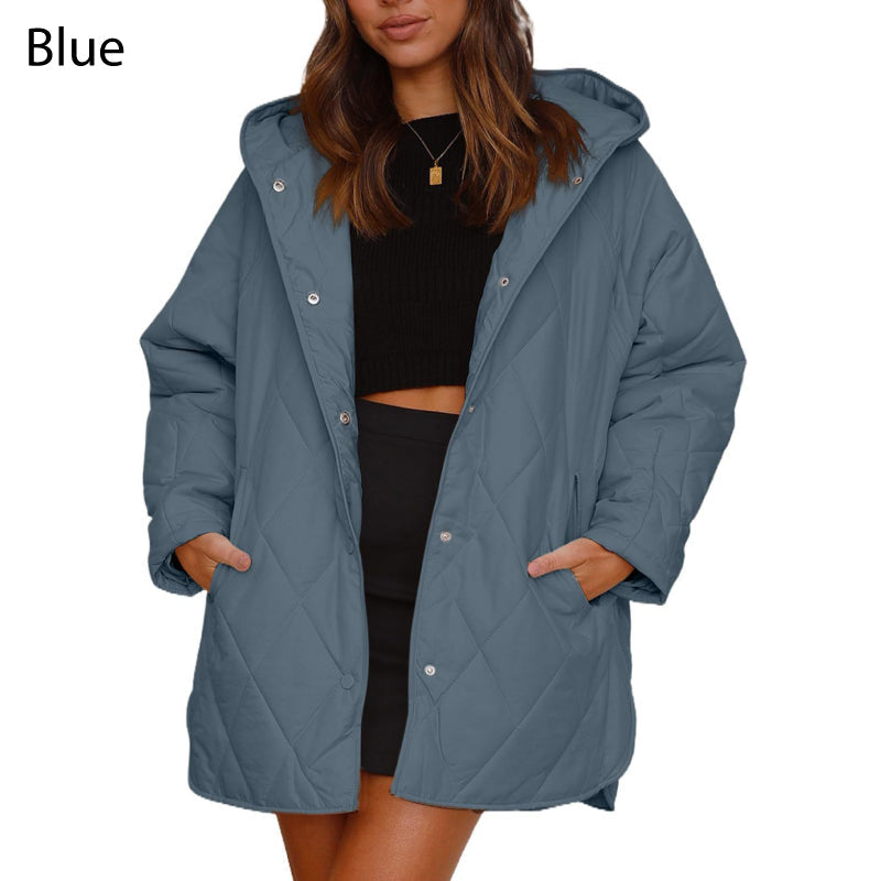 🌸Autumn sale🌸Limited time 40% DISCOUNT💕Women's Winter Trendy Lightweight Hooded Quilted Jacket