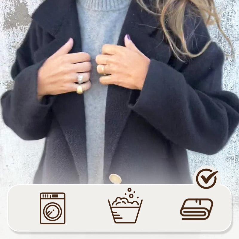❄️Winter Specials❄️Women's Long-sleeve Tweed Lapel Coat