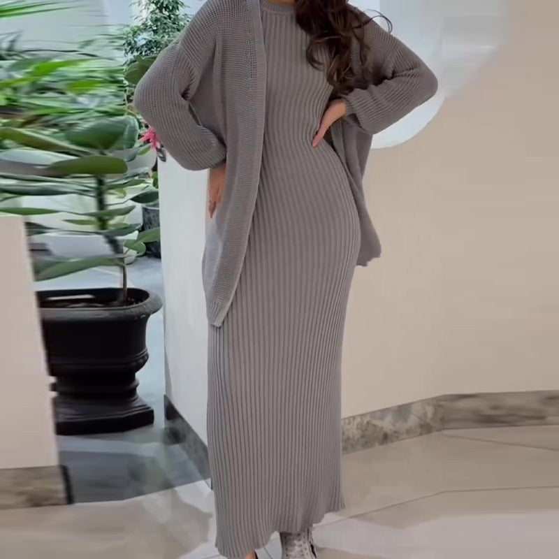 Women's 2-Piece Loose Sweater Dress Set