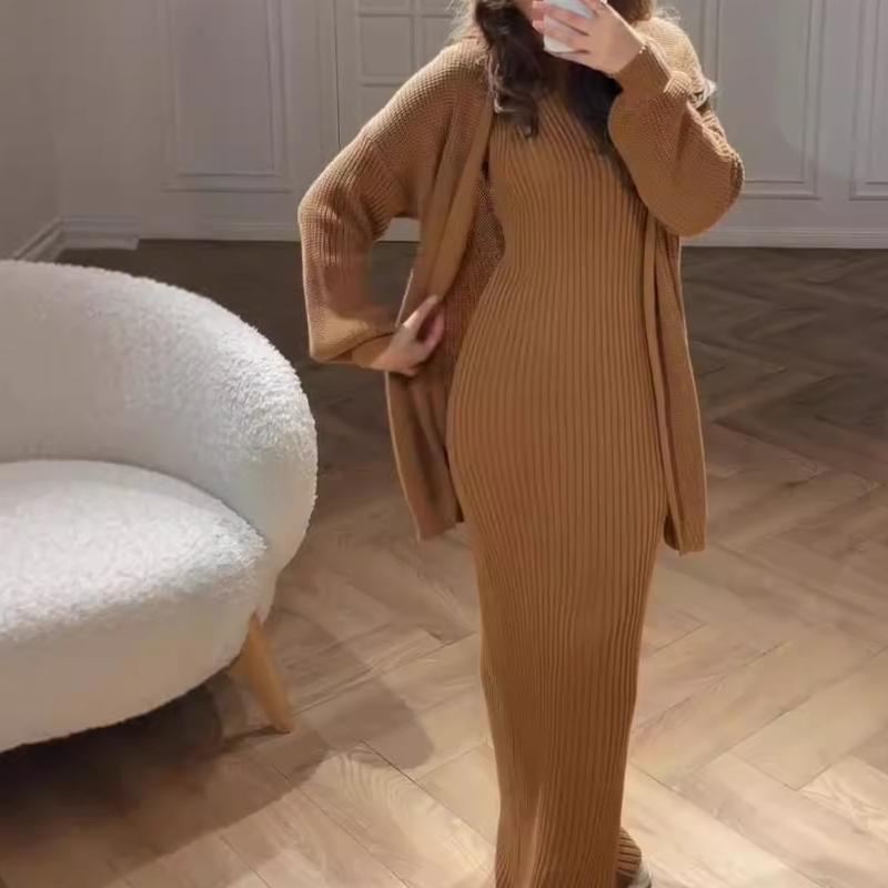 Women's 2-Piece Loose Sweater Dress Set