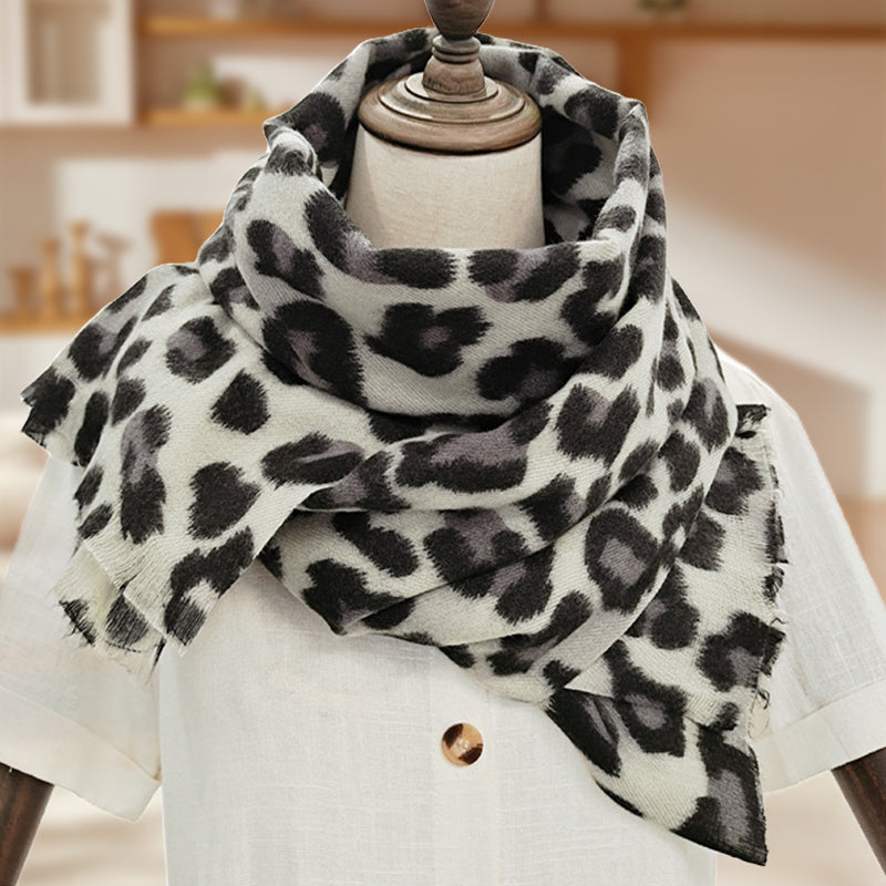 Women's Classic Leopard Print Thick Warm Wrap