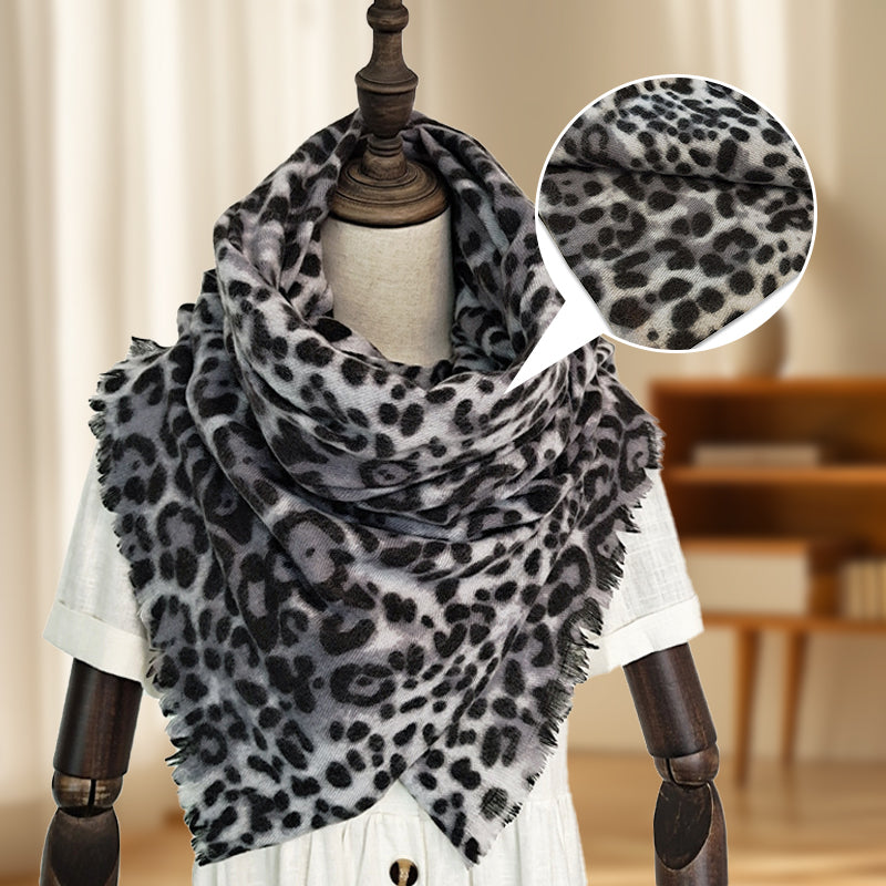 Women's Classic Leopard Print Thick Warm Wrap