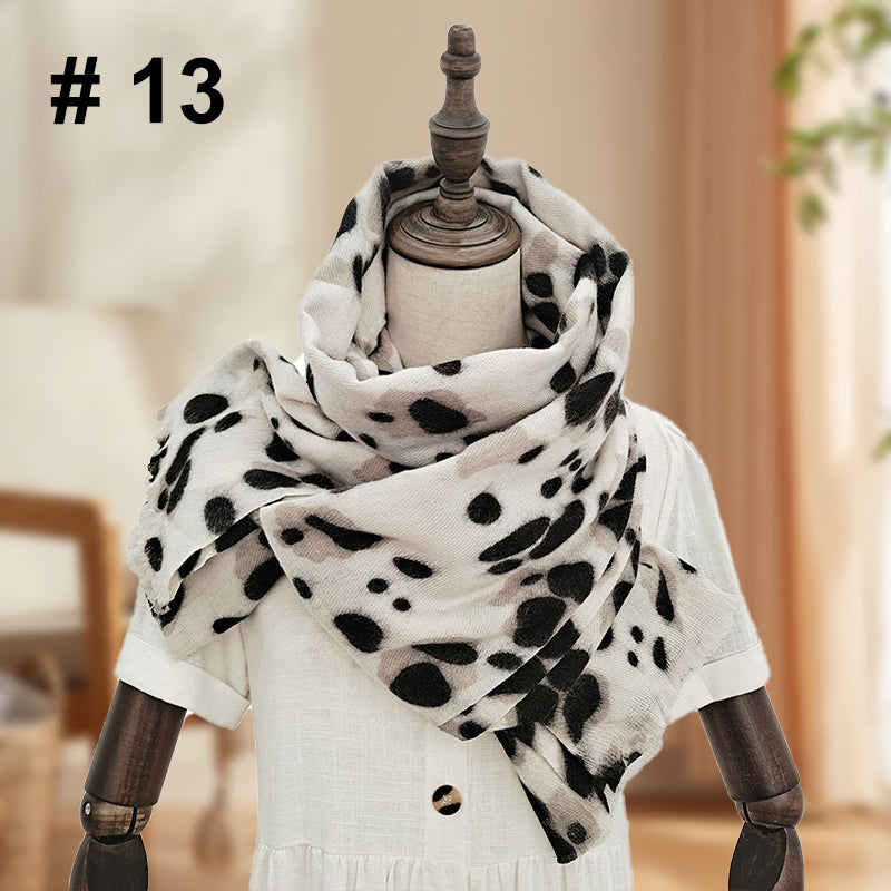 Women's Classic Leopard Print Thick Warm Wrap