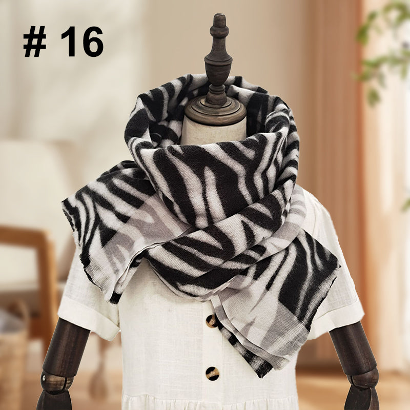 Women's Classic Leopard Print Thick Warm Wrap
