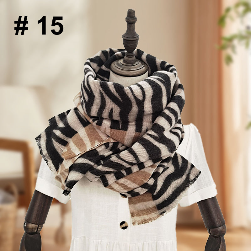 Women's Classic Leopard Print Thick Warm Wrap