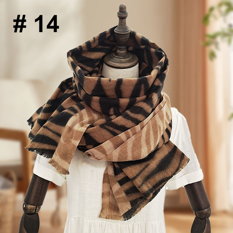 Women's Classic Leopard Print Thick Warm Wrap