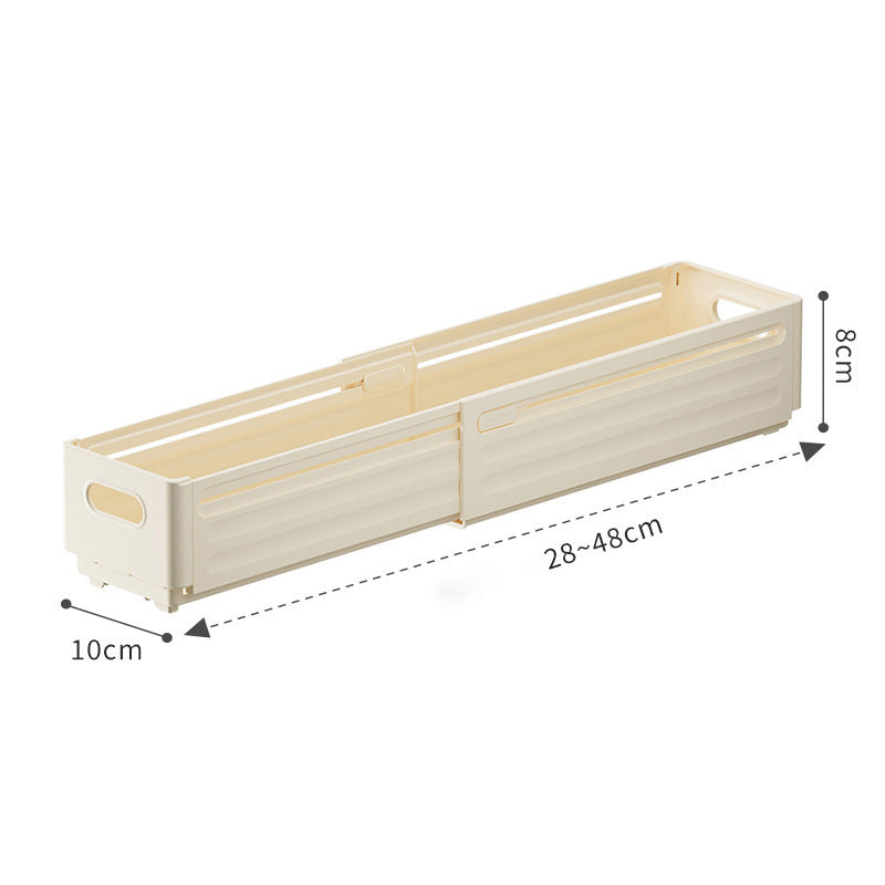 Retractable Plastic Storage Bin with Handles