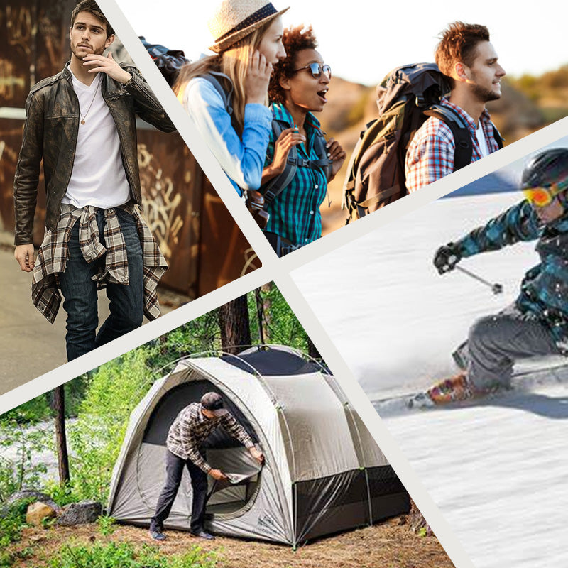 ⏳New Arrivals 50% Off⏰ Quilted lined plaid jacket with hood for men