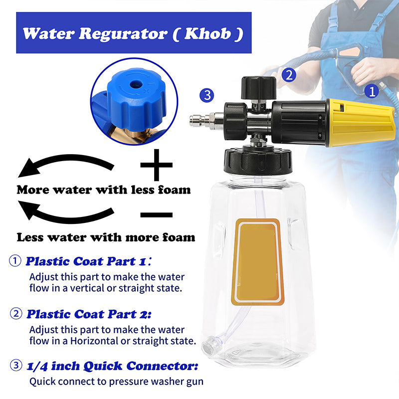 📢📢60 % OFF !!✨Dual-Head Foam Sprayer for Car Washing