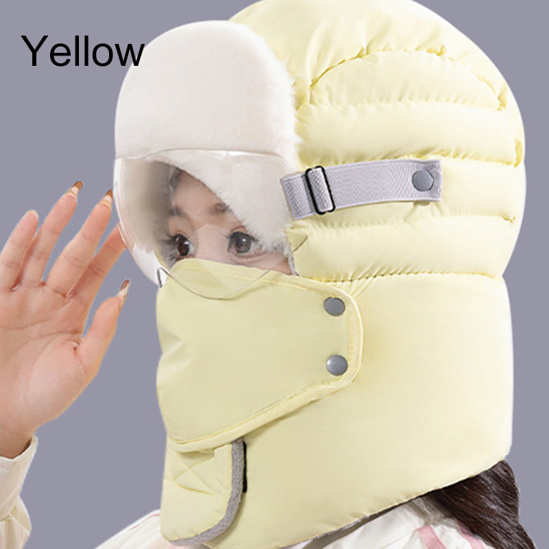 Women's Windproof Warm Hat With Face Mask