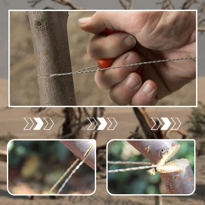 Portable Steel Wire Saw for Outdoor Survival