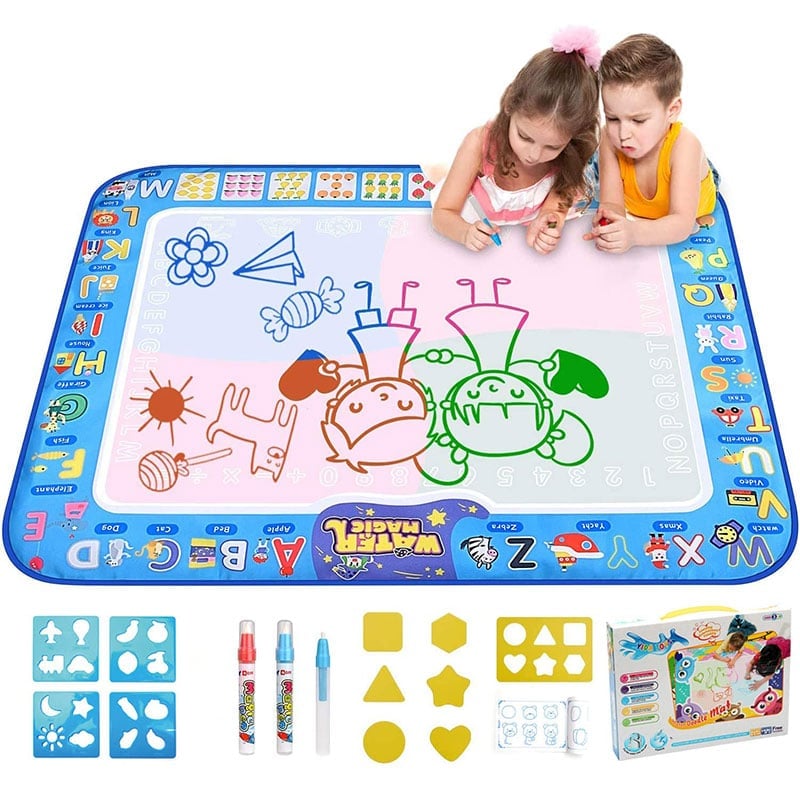 š„Last Day Promotion 50% OFF - Water Doodle Mat ,Aqua Painting Drawing Mat Mess Free Learning Toy Mat